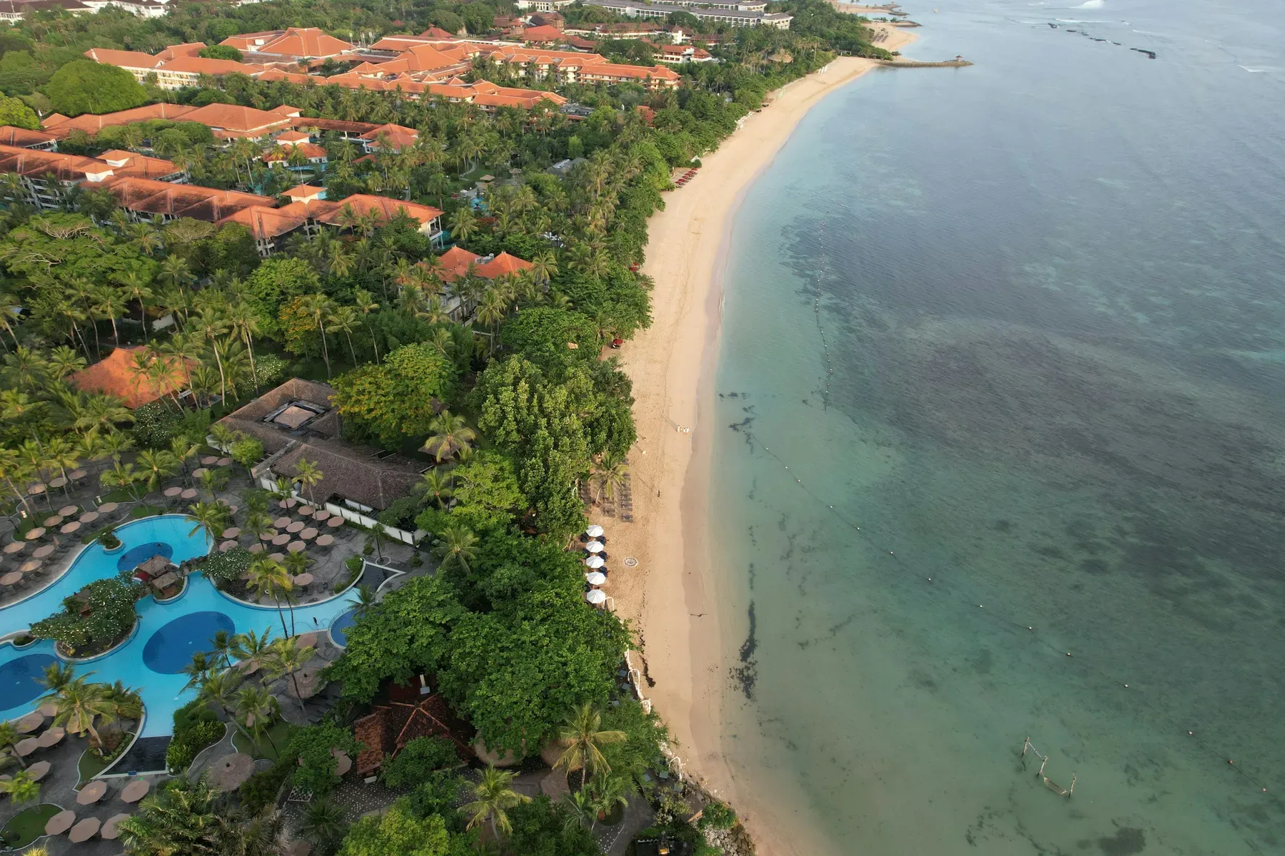 Nusa Dua — white sand ceremonies and azure water