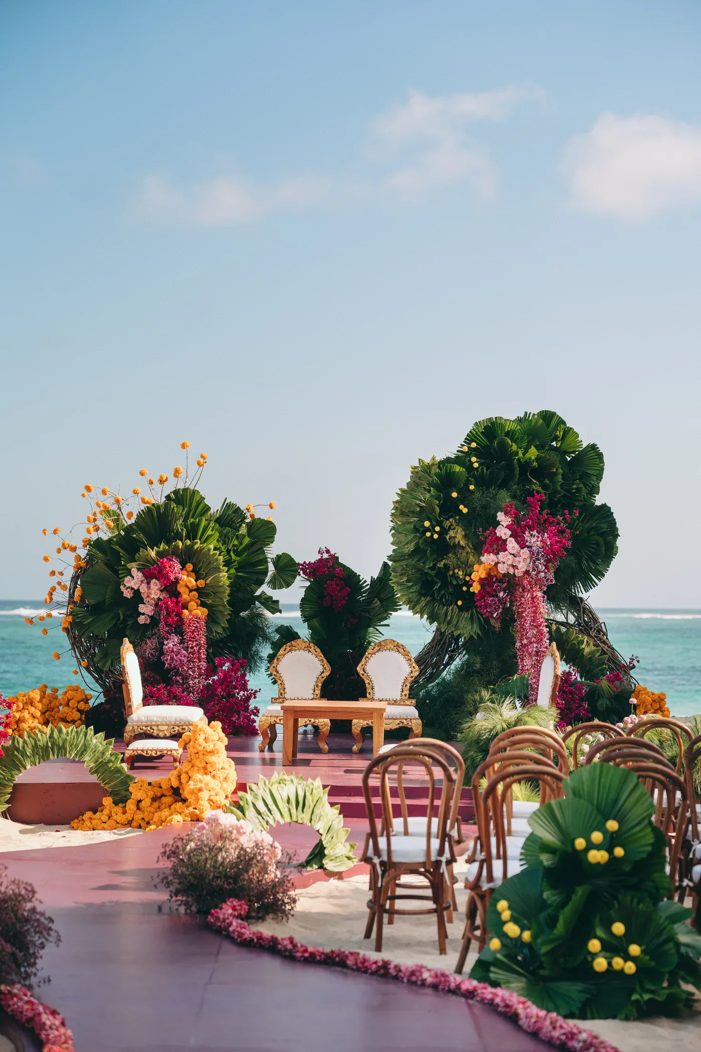 The colours and beauty of an Indian wedding celebration