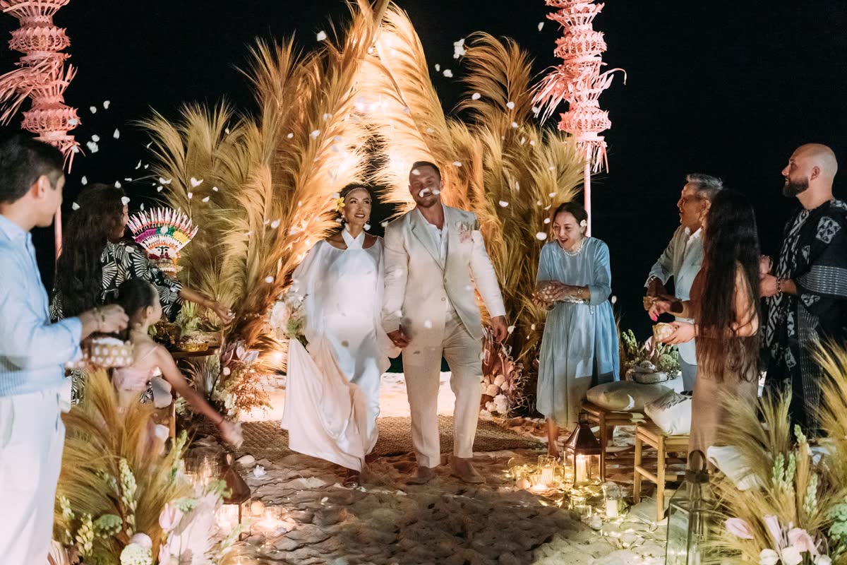 A wedding celebration