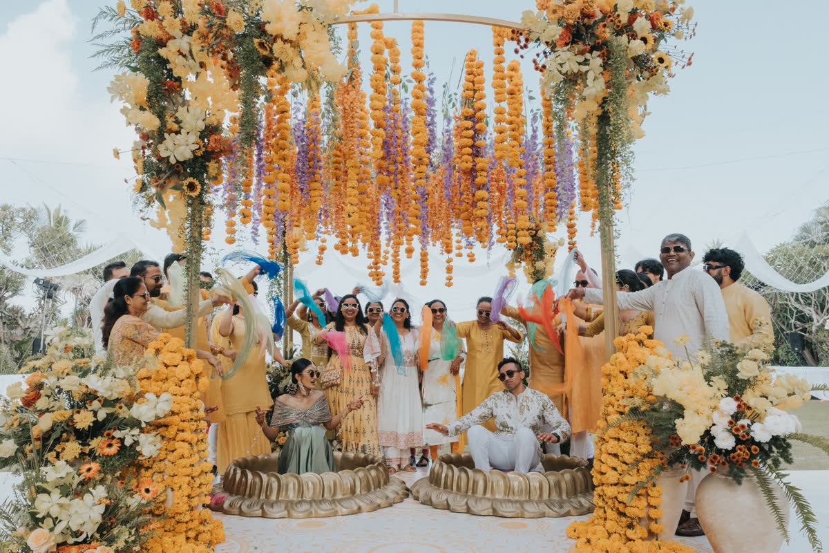 A celebration moment