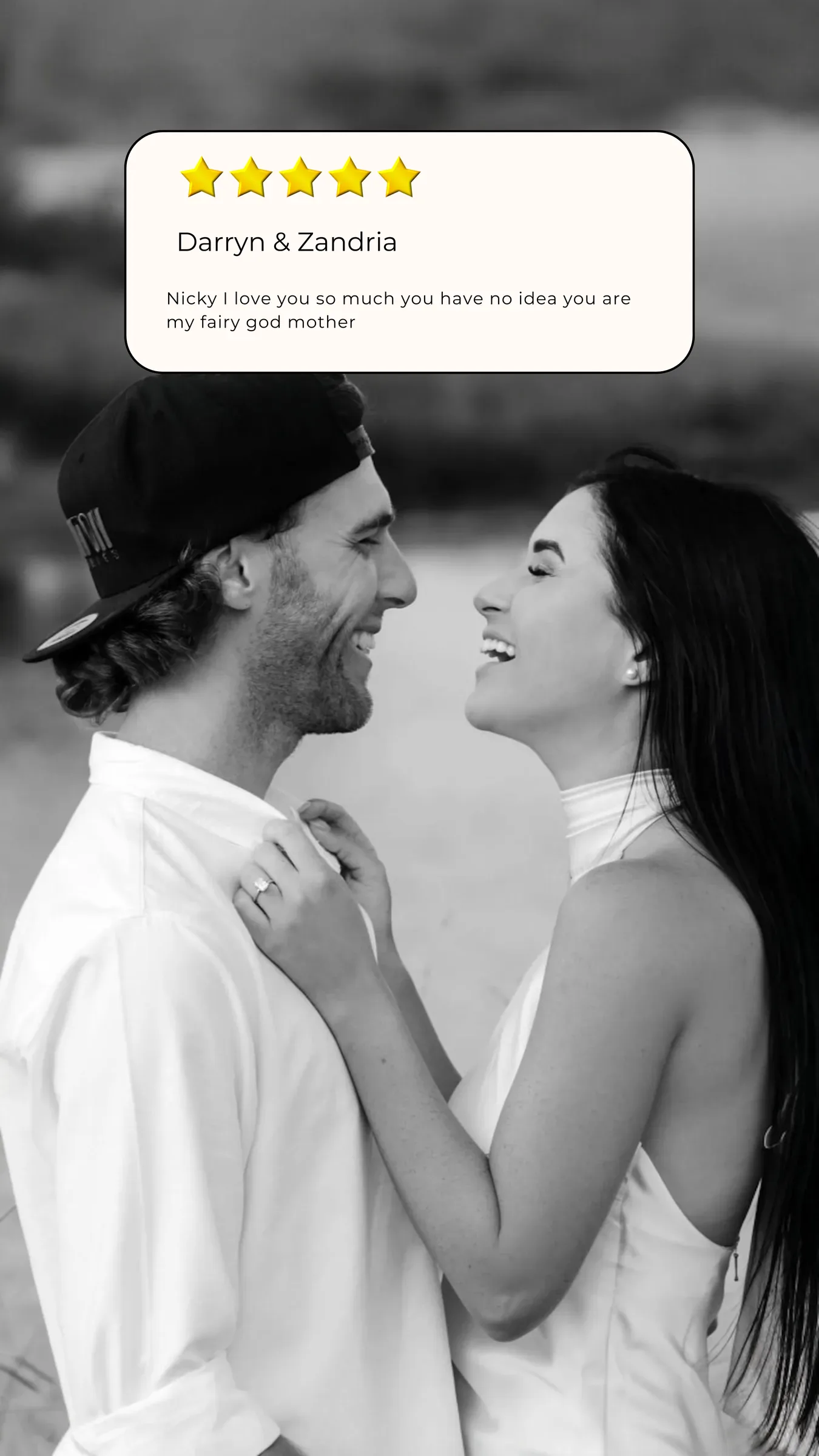 A love note from Darryn & Zandria